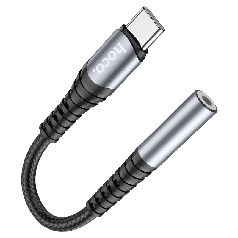 Adaptador de Áudio USB-C - 3.5mm HOCO LS33, Cinzento