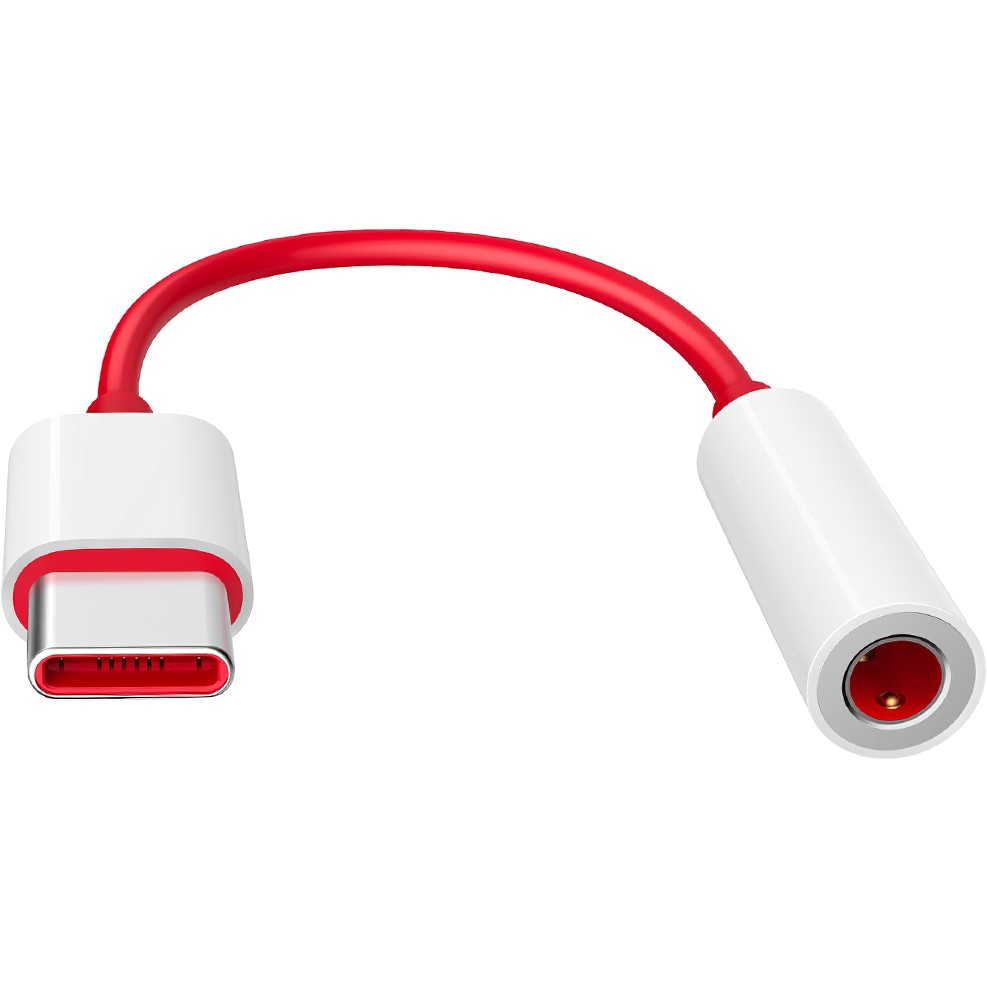 Adaptador de áudio USB-C - 3,5 mm OnePlus TC01W, 0,09 m, vermelho 5461100024