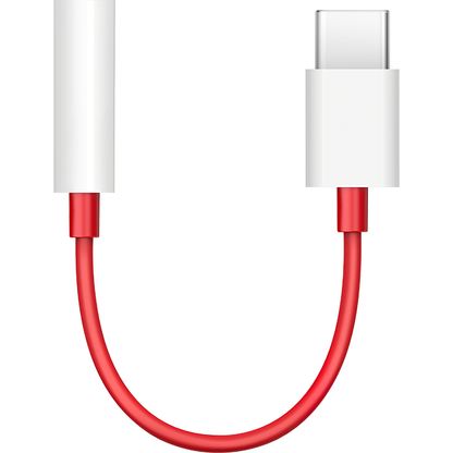 Adaptador de áudio USB-C - 3,5 mm OnePlus TC01W, 0,09 m, vermelho 5461100024