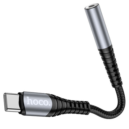 Adaptador de Áudio USB-C - 3.5mm HOCO LS33, Cinzento