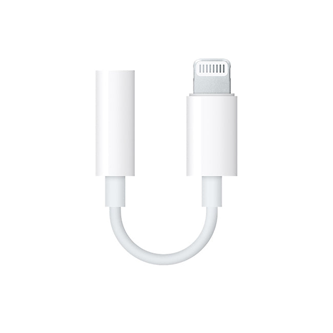 Adaptador de áudio Lightning - 3,5 mm OEM, branco