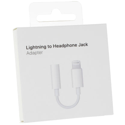 Adaptador de áudio Lightning - 3,5 mm OEM, branco