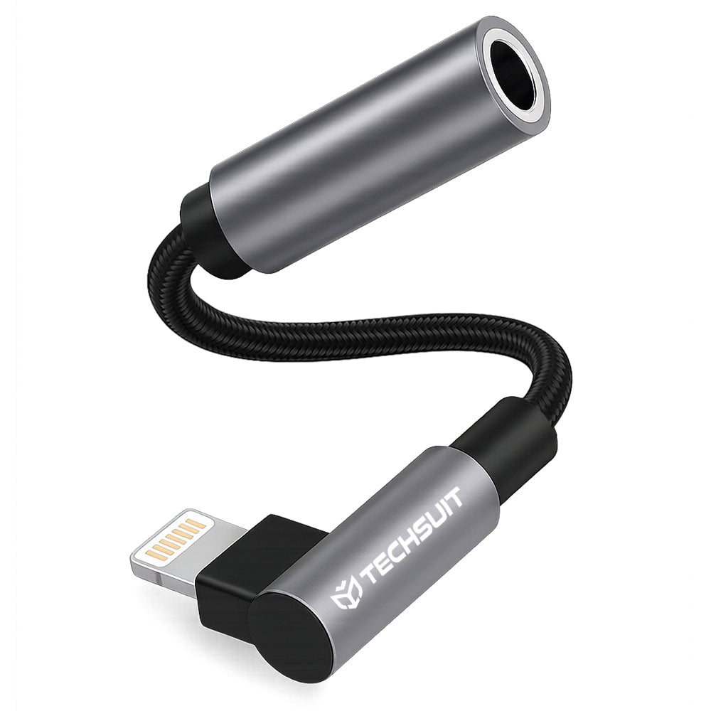 Adaptador de Áudio Lightning - 3.5mm Techsuit AC6 MusicDox, Cinzento