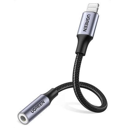 Adaptador de Áudio Lightning - 3.5mm UGREEN US211 (30756), Preto