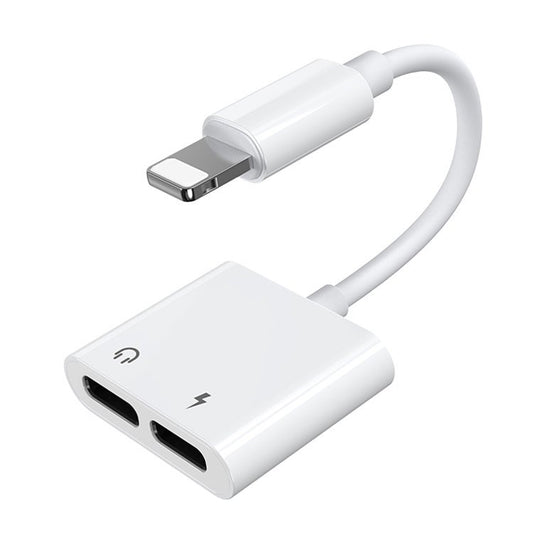 Adaptador de Áudio Lightning - 2 x Lightning Joyroom S-Y104, Branco