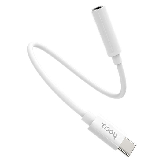 Adaptador de Áudio USB-C - 3.5mm HOCO LS30, Branco