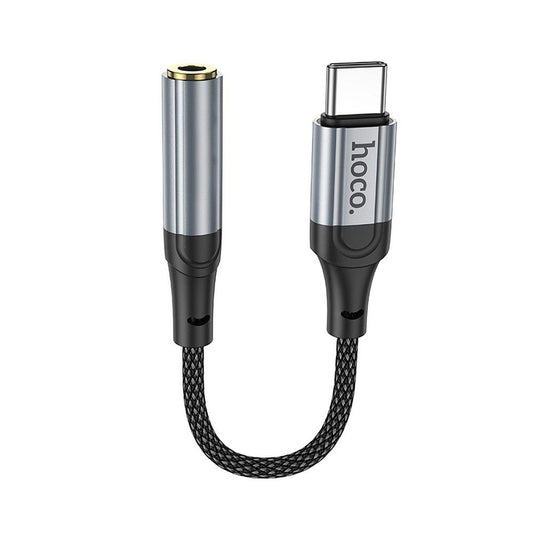 Adaptador de Áudio USB-C - 3.5mm HOCO LS36, Cinzento