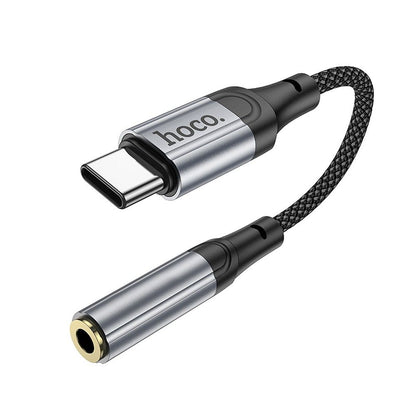 Adaptador de Áudio USB-C - 3.5mm HOCO LS36, Cinzento