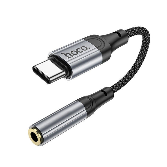 Adaptador de Áudio USB-C - 3.5mm HOCO LS36, Cinzento