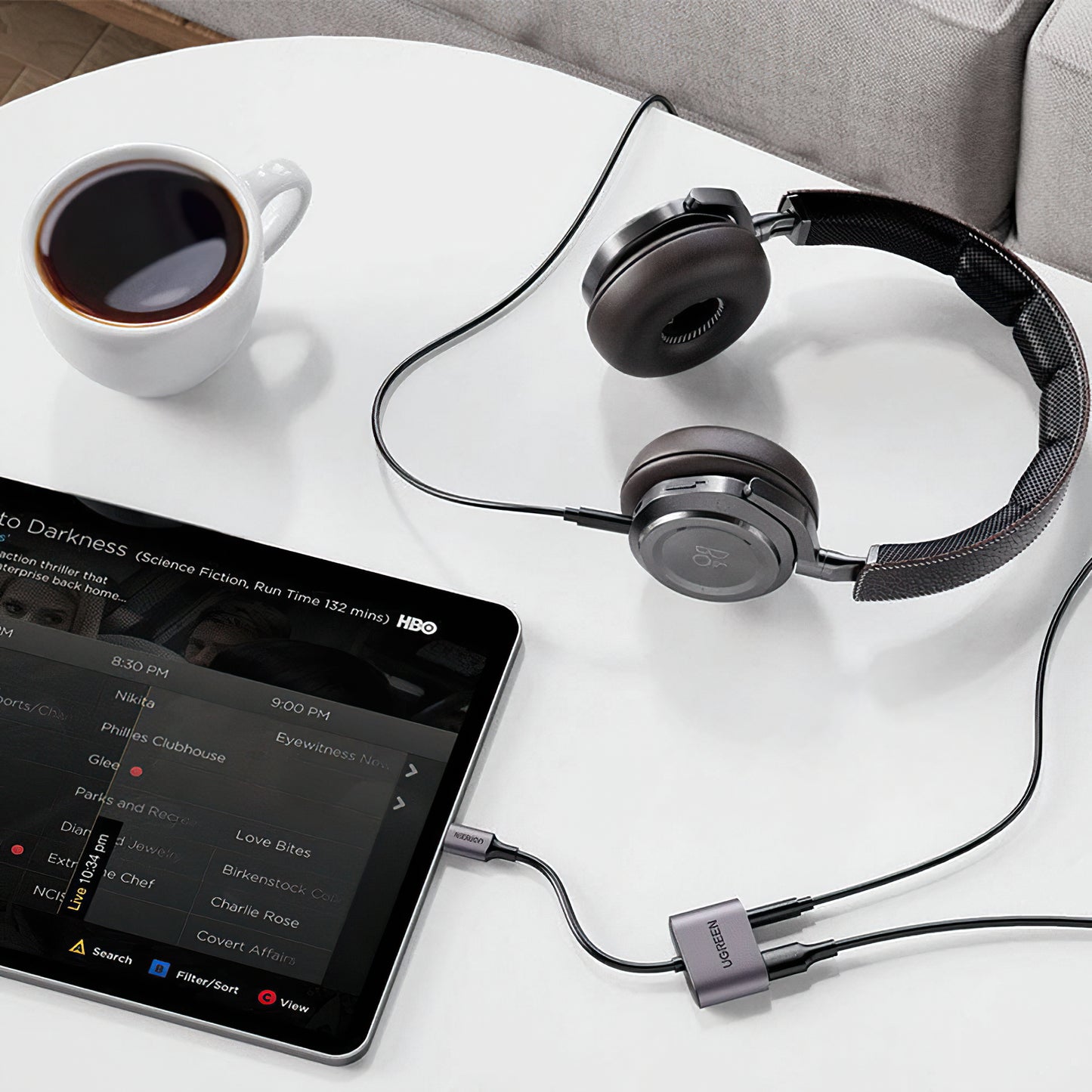 Adaptador de Áudio USB-C - 3.5mm / USB-C UGREEN CM231, Cinzento