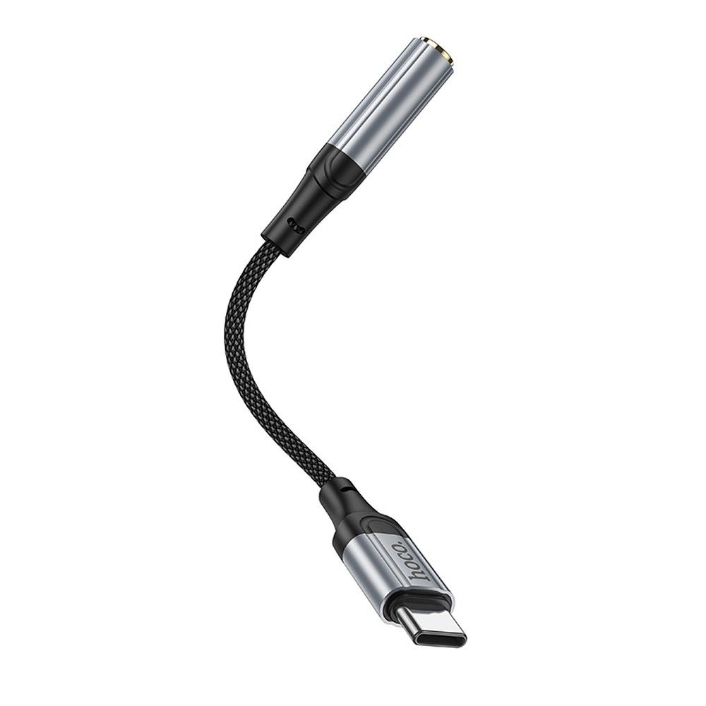 Adaptador de Áudio USB-C - 3.5mm HOCO LS36, Cinzento