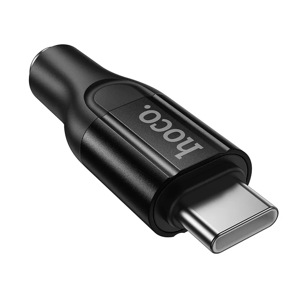Adaptador Áudio USB-C - 3.5mm HOCO UPA35, Preto