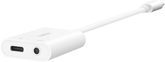 Adaptador Áudio USB-C - 3.5mm / USB-C Belkin RockStar, Preto NPA004btBK