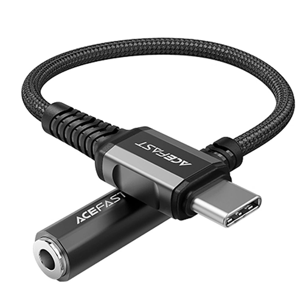 Adaptador de Áudio USB-C - 3.5mm Acefast C1-07, Preto