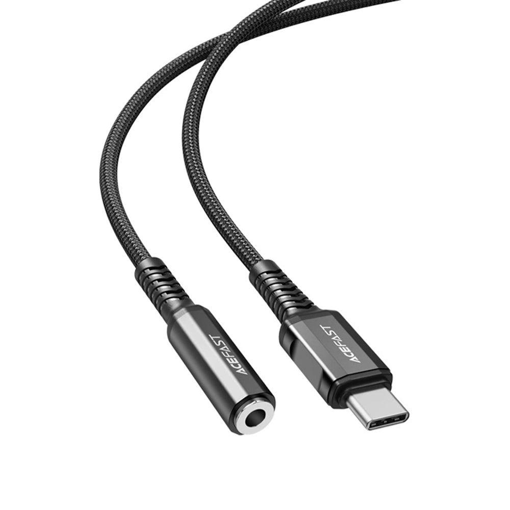 Adaptador de Áudio USB-C - 3.5mm Acefast C1-07, Preto