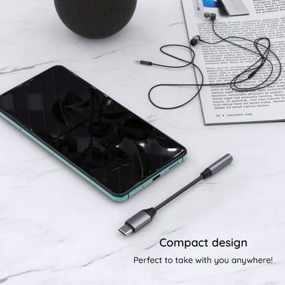 Adaptador de Áudio USB-C - 3.5mm Techsuit AC8 MusicDox, Cinzento