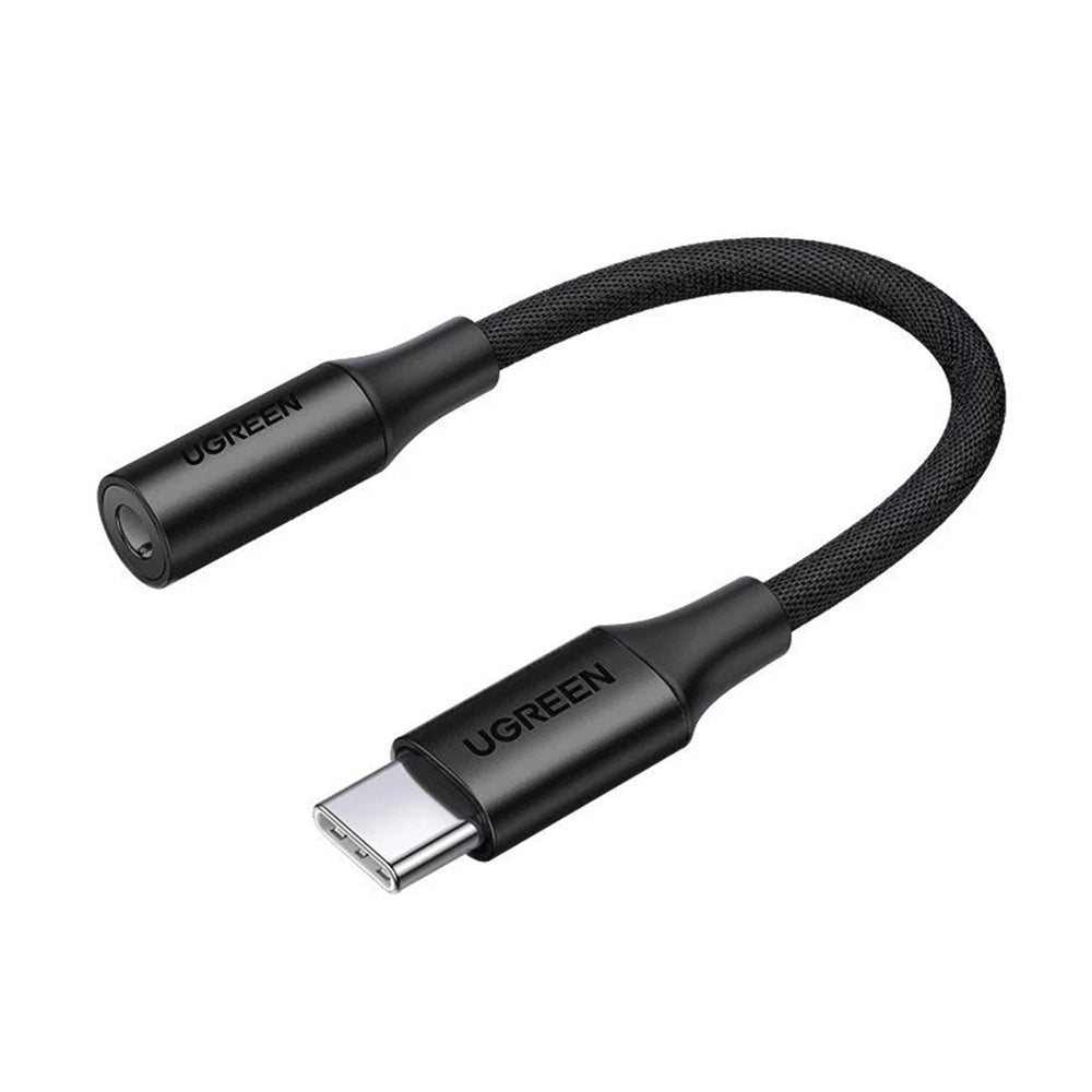 Adaptador de Áudio USB-C - 3.5mm UGREEN AV161, Preto