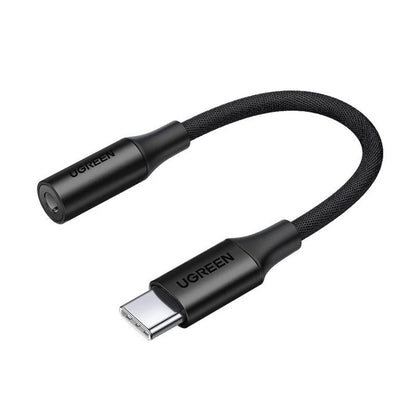 Adaptador de Áudio USB-C - 3.5mm UGREEN AV161, Preto