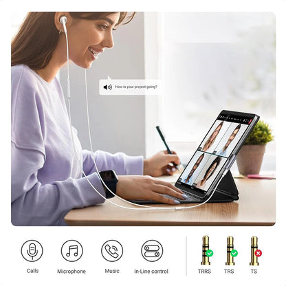 Adaptador de Áudio USB-C - 3.5mm UGREEN CM460 (20194) Angulado, Cinzento