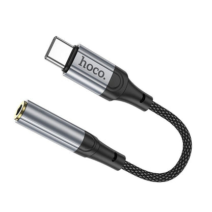 Adaptador de Áudio USB-C - 3.5mm HOCO LS36, Cinzento