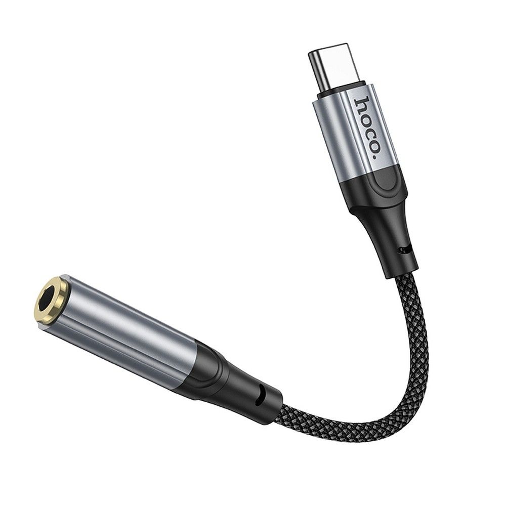 Adaptador de Áudio USB-C - 3.5mm HOCO LS36, Cinzento