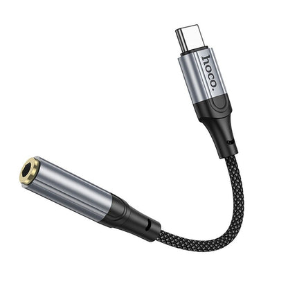 Adaptador de Áudio USB-C - 3.5mm HOCO LS36, Cinzento
