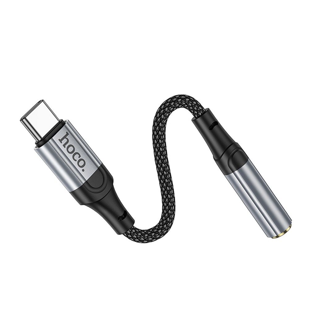 Adaptador de Áudio USB-C - 3.5mm HOCO LS36, Cinzento