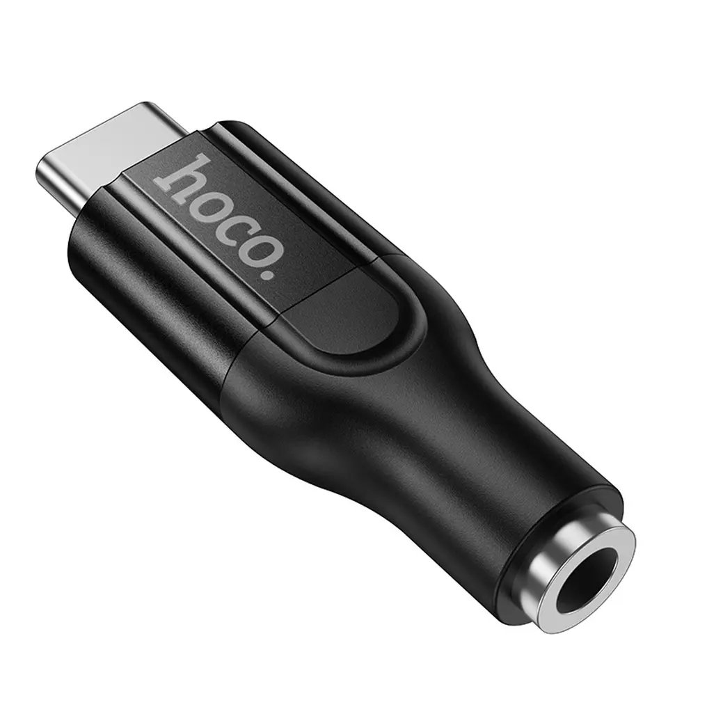 Adaptador Áudio USB-C - 3.5mm HOCO UPA35, Preto