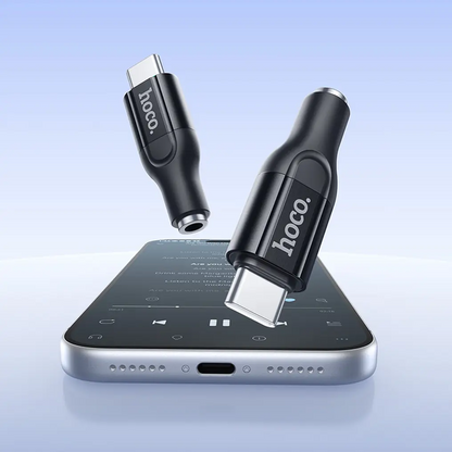 Adaptador Áudio USB-C - 3.5mm HOCO UPA35, Preto