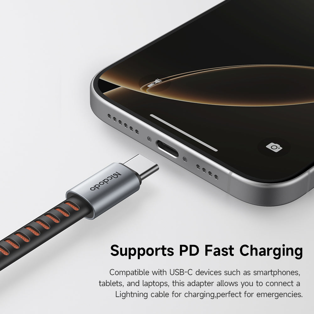 Adaptador de Áudio USB-C - Lightning McDodo CA-4870, Cinzento