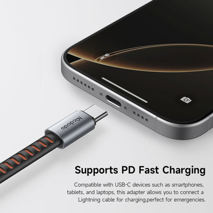 Adaptador de Áudio USB-C - Lightning McDodo CA-4870, Cinzento