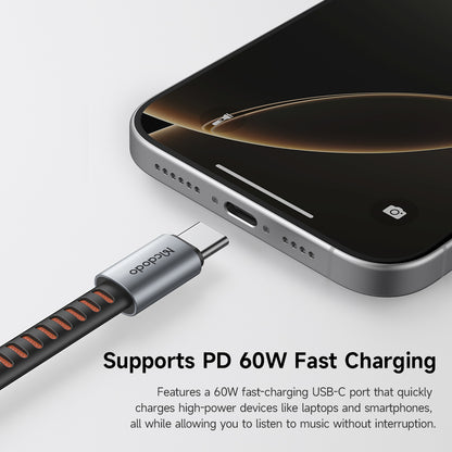 Adaptador Áudio USB-C - USB-C / 3.5mm McDodo CA-3120, Cinzento