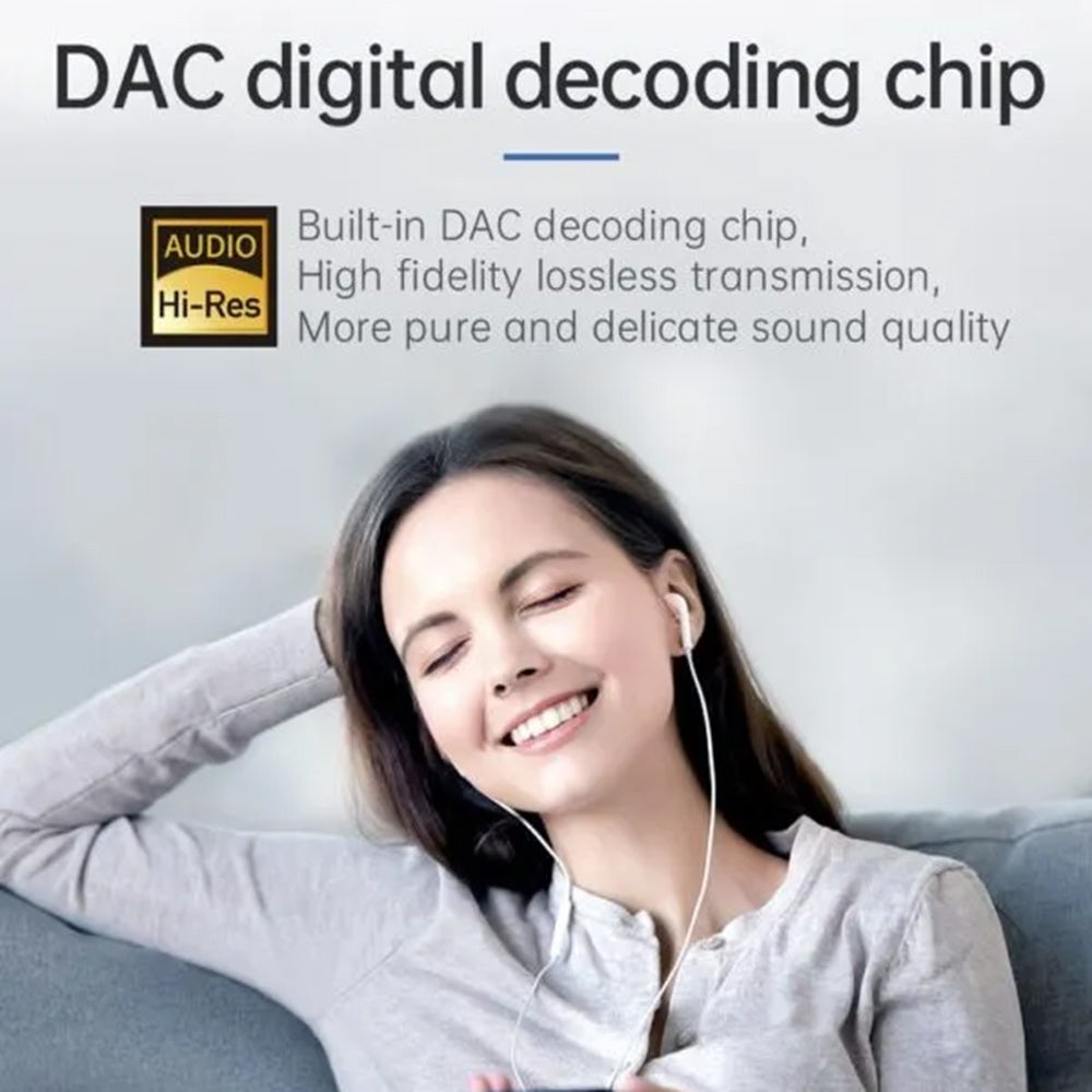 Adaptador de Áudio USB-C - USB-C / USB-C McDodo CA-7670, Preto