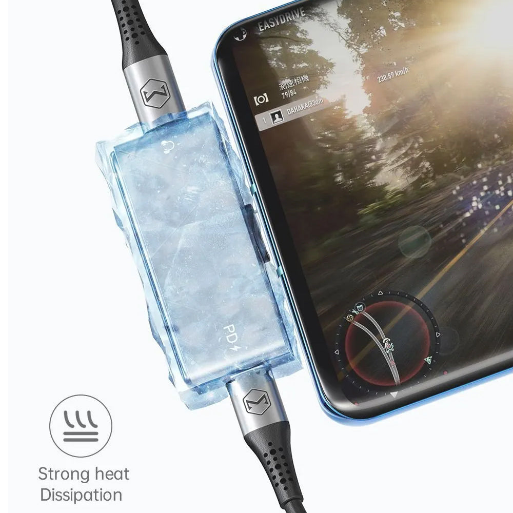 Adaptador de Áudio USB-C - USB-C / USB-C McDodo CA-7670, Preto