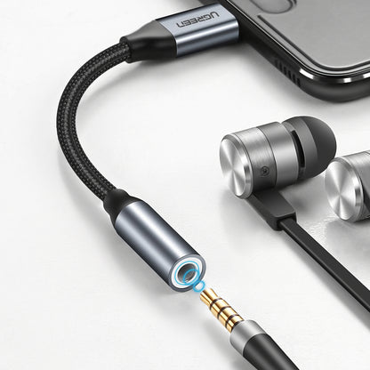 Adaptador de Áudio USB-C - 3.5mm UGREEN AV142, Cinzento