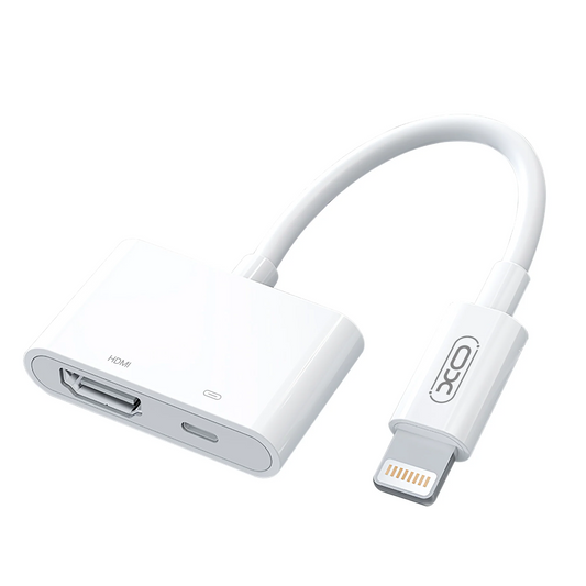 Adaptador de Áudio e Vídeo Lightning - HDMI / Lightning XO Design HUB005, Branco