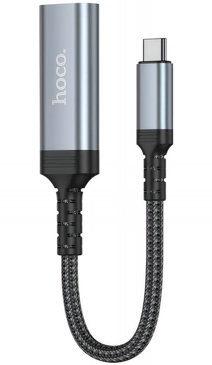 Adaptador Áudio e Vídeo USB-C - HDMI HOCO UA43A, Cinzento
