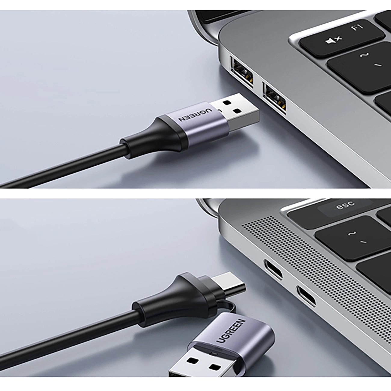 Adaptador de áudio e vídeo USB-A / USB-C - HDMI UGREEN CM489, Cinzento 