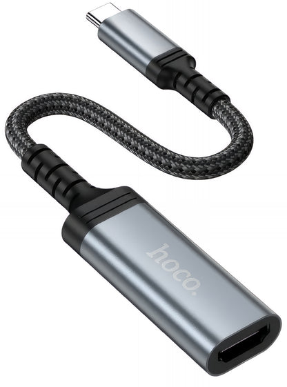 Adaptador Áudio e Vídeo USB-C - HDMI HOCO UA43A, Cinzento