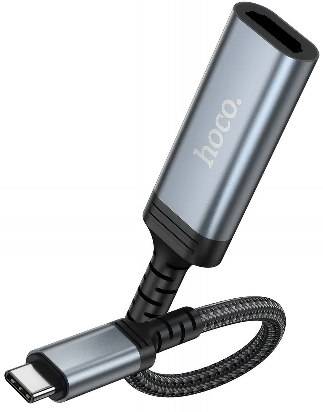 Adaptador Áudio e Vídeo USB-C - HDMI HOCO UA43A, Cinzento