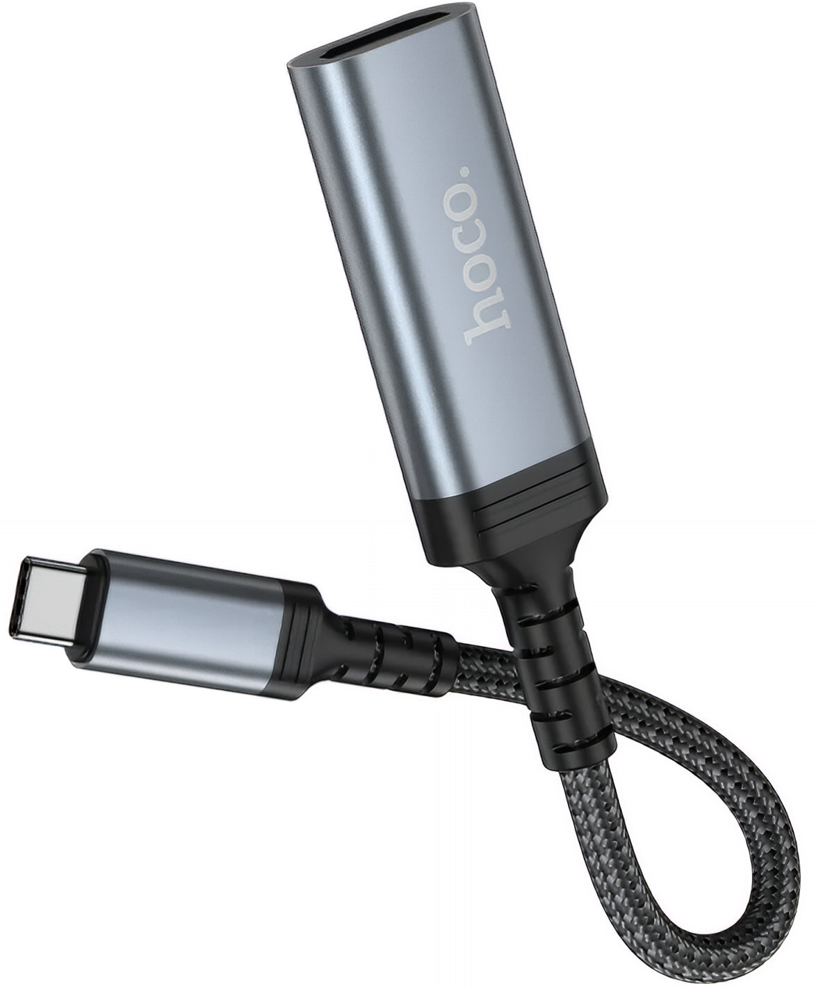 Adaptador Áudio e Vídeo USB-C - HDMI HOCO UA43A, Cinzento