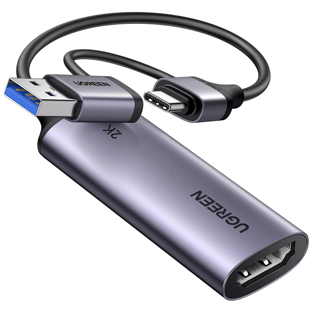 Adaptador Áudio e Vídeo USB-A / USB-C - HDMI UGREEN CM629 (15389), Cinzento