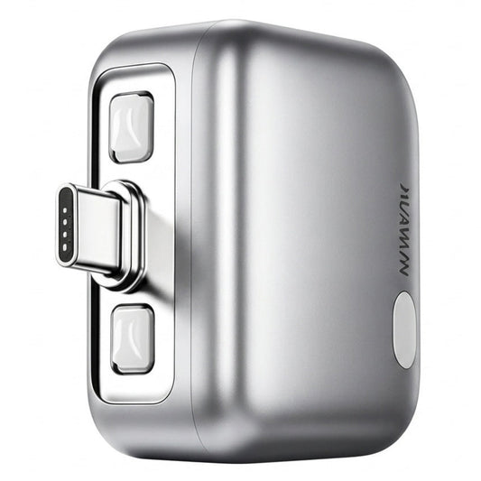 Adaptador Auto Disconnect USB-C KUWAJIA KH-51 para Alimentação com Desconexão Automática e Proteção de Bateria, Prateado