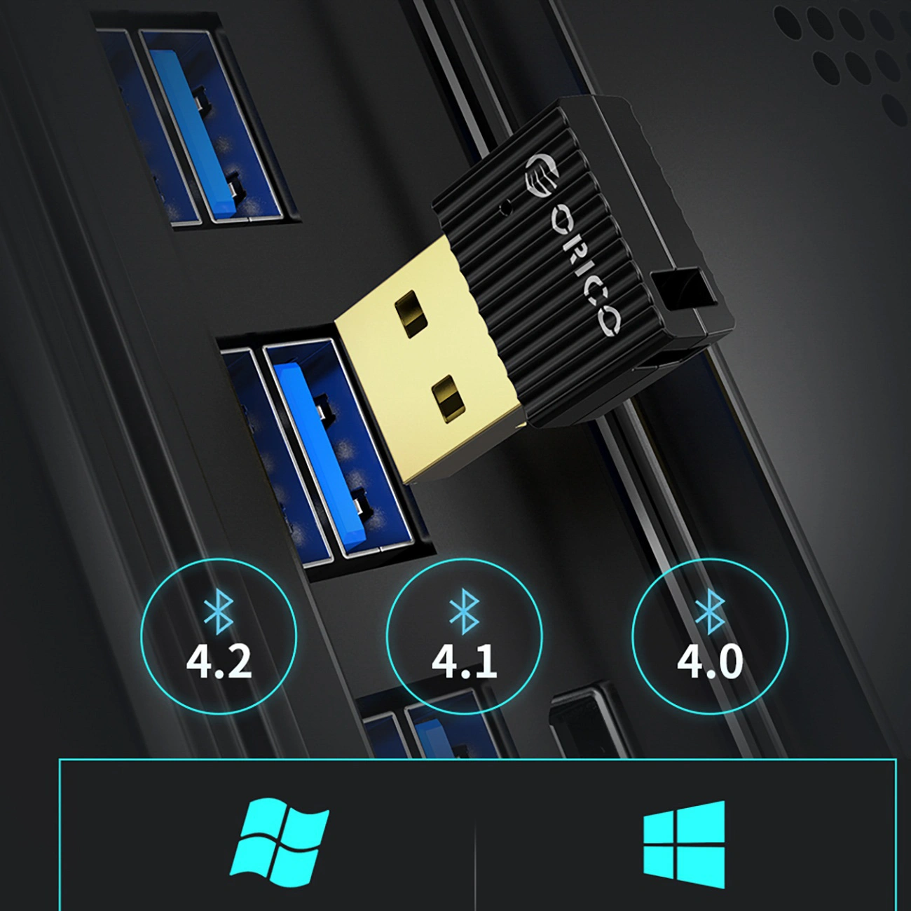 Adaptador Bluetooth USB Orico BTA-53, Preto