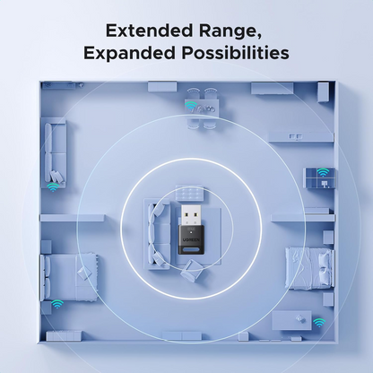 Adaptador Bluetooth USB UGREEN CM748 (75073), Preto