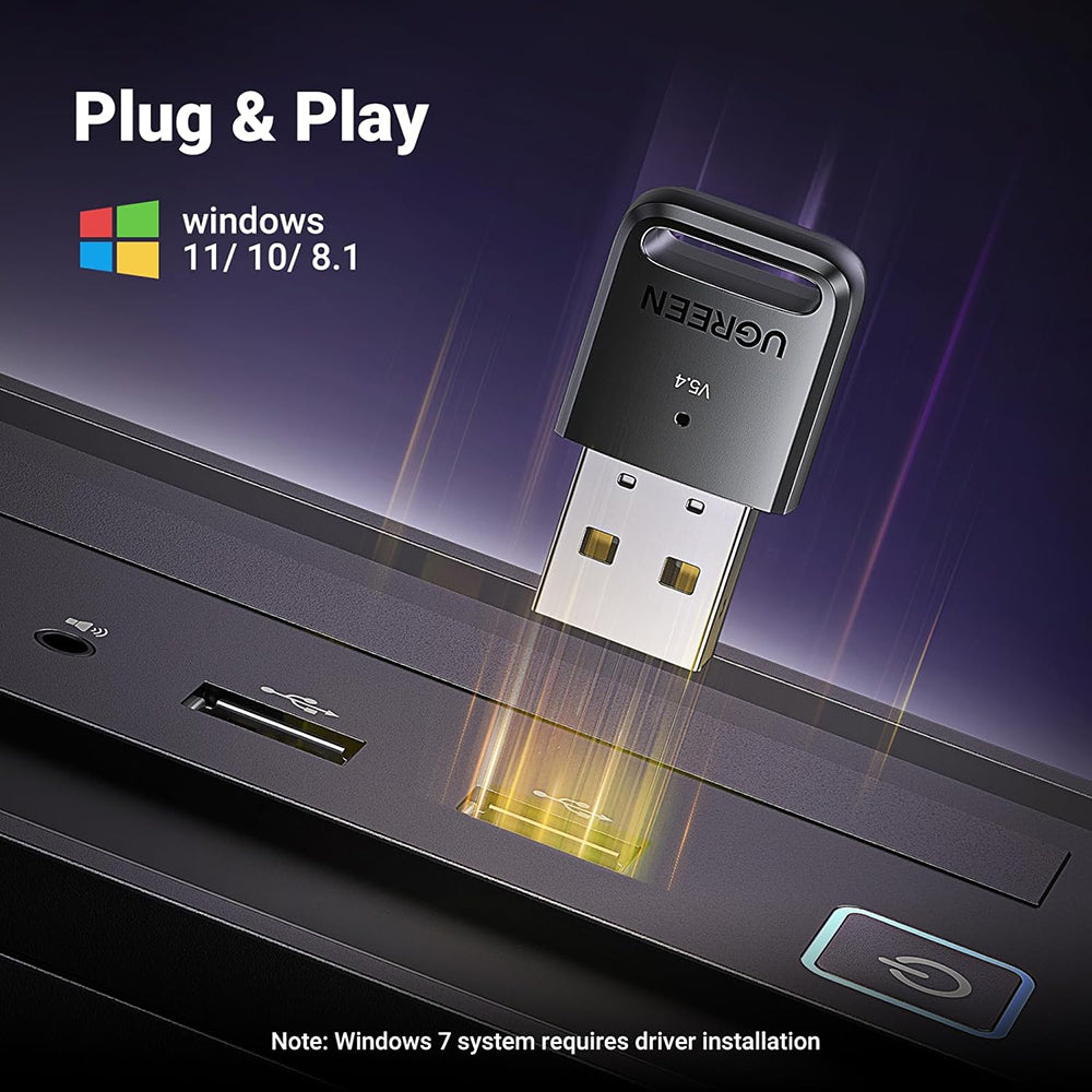 Adaptador Bluetooth USB UGREEN CM748 (35058), Preto