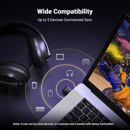 Adaptador Bluetooth USB UGREEN CM748 (35058), Preto