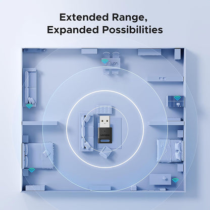 Adaptador Bluetooth USB UGREEN CM748 (45134), Preto