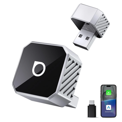 Adaptador Carplay / Android Auto Wireless Ottocast Mini Cube Style C para Apple iPhone / Android Series CP88-T3