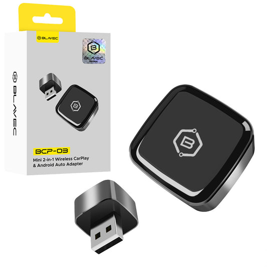 Adaptador Carplay / Android Auto Wireless Blavec BCP-03 para Apple iPhone / Série Android